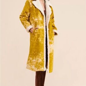 Urban Outfitters Gold Teddy Jacket